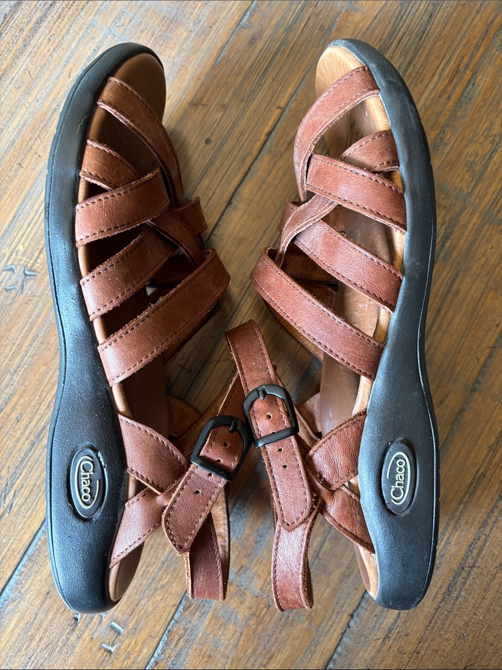 Chaco size 9 medium brown sandals - Picture 7 of 14